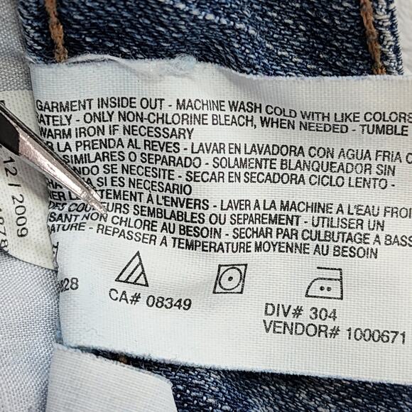 Bandolino Blu Jeans Womens 6 Blue Madie Mid Rise Crop Capri Cuffed Hem Stretch - Picture 9 of 15